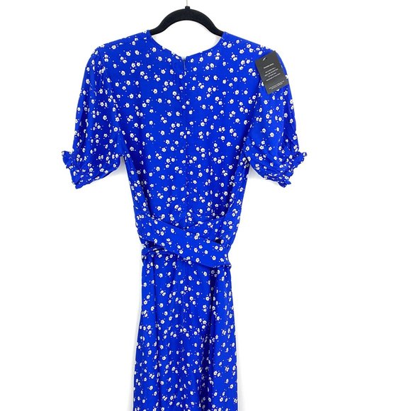 Faithfull The Brand Farah Dress Cobalt Betina NEW - Picture 3 of 8